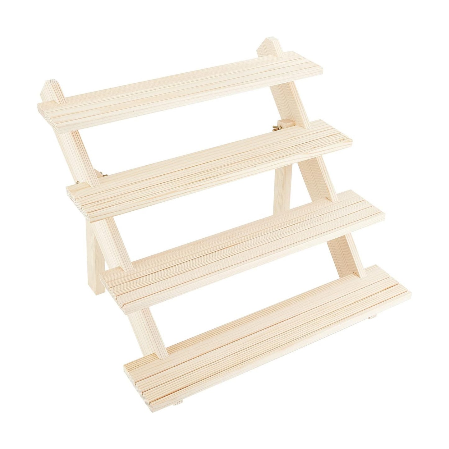 4-Tier Wooden Display Stand Riser / 15.35 x 15.75 x 12.6 / 4-tier Wooden L.w.thi