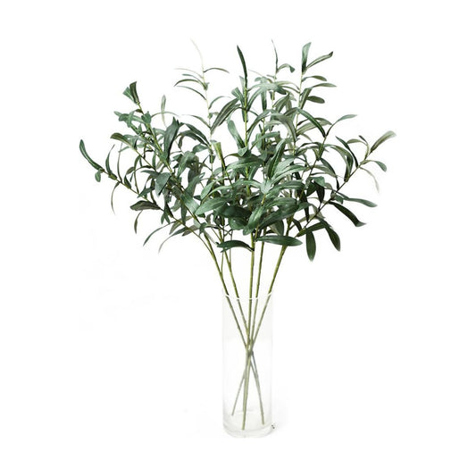 Olive Branches for Vases Artificial Plants Greenery Stems for Vases Olive Leaves / Green / Set of 5