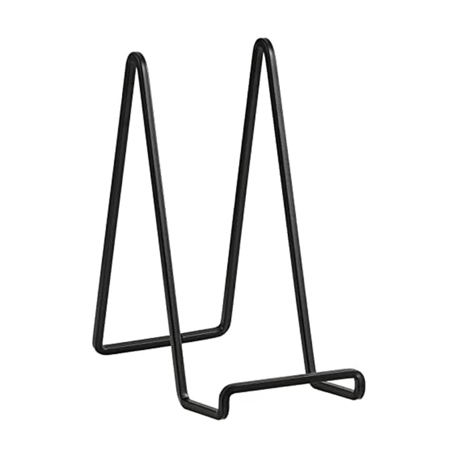 Metal Plate Stands for Display / 8 Inch -2 / Black / 8 Inch / Set of 2