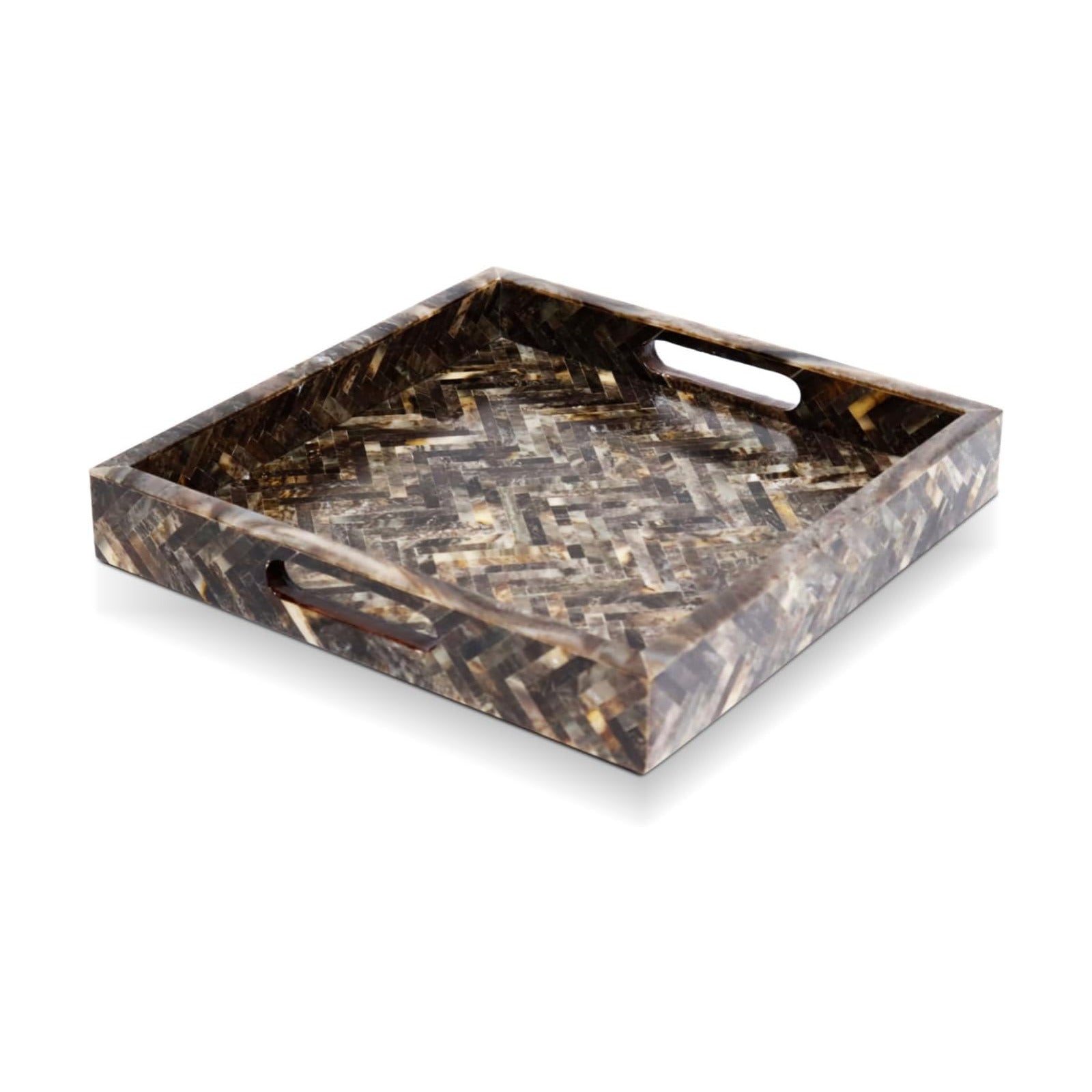 Decorative Tray / Square Serving Tray / 12 x 12 x 2 / Discovery Fantazia