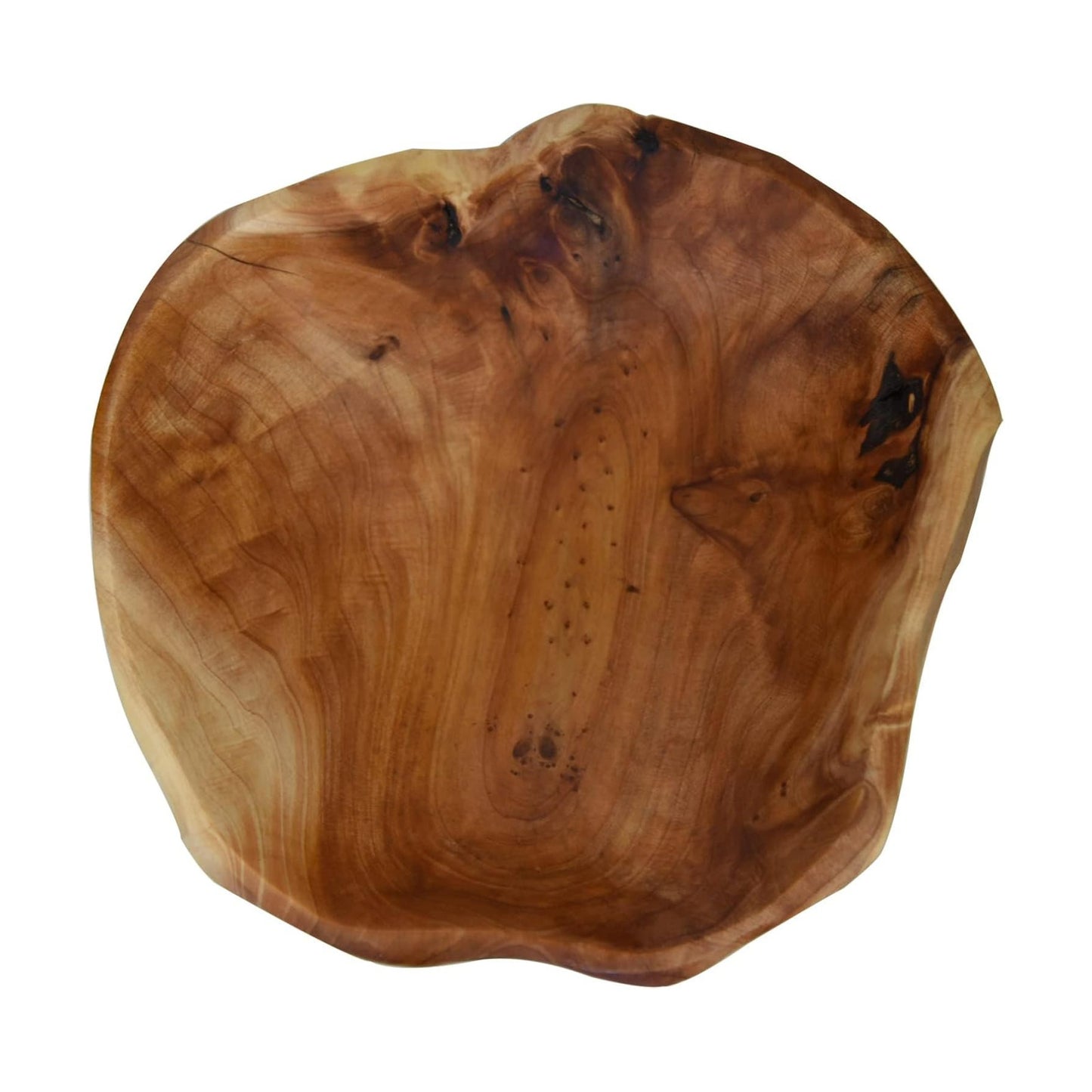 Wooden bowl Creative Wood Bowl Root Carved Bowl Decorative Handmade Wood Candy Serving / Natural
