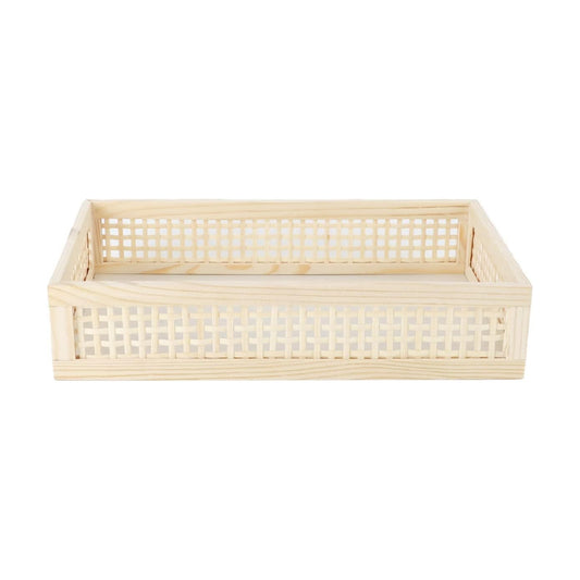 Rectangular Wooden Bamboo Serving Tray / Rectangular Bamboo