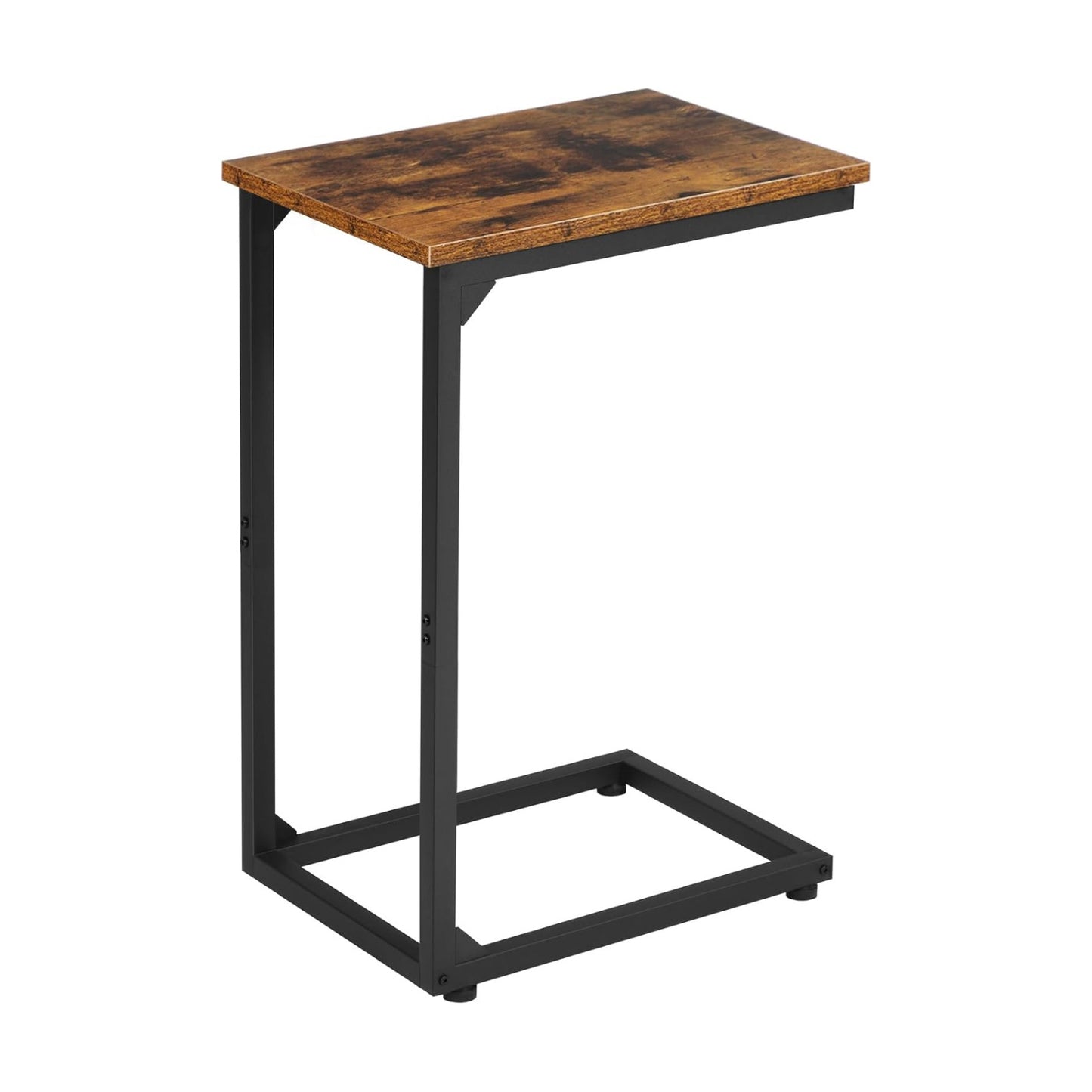 AMHANCIBLE C Shaped End Table, Slide Under Couch Table for Sofa