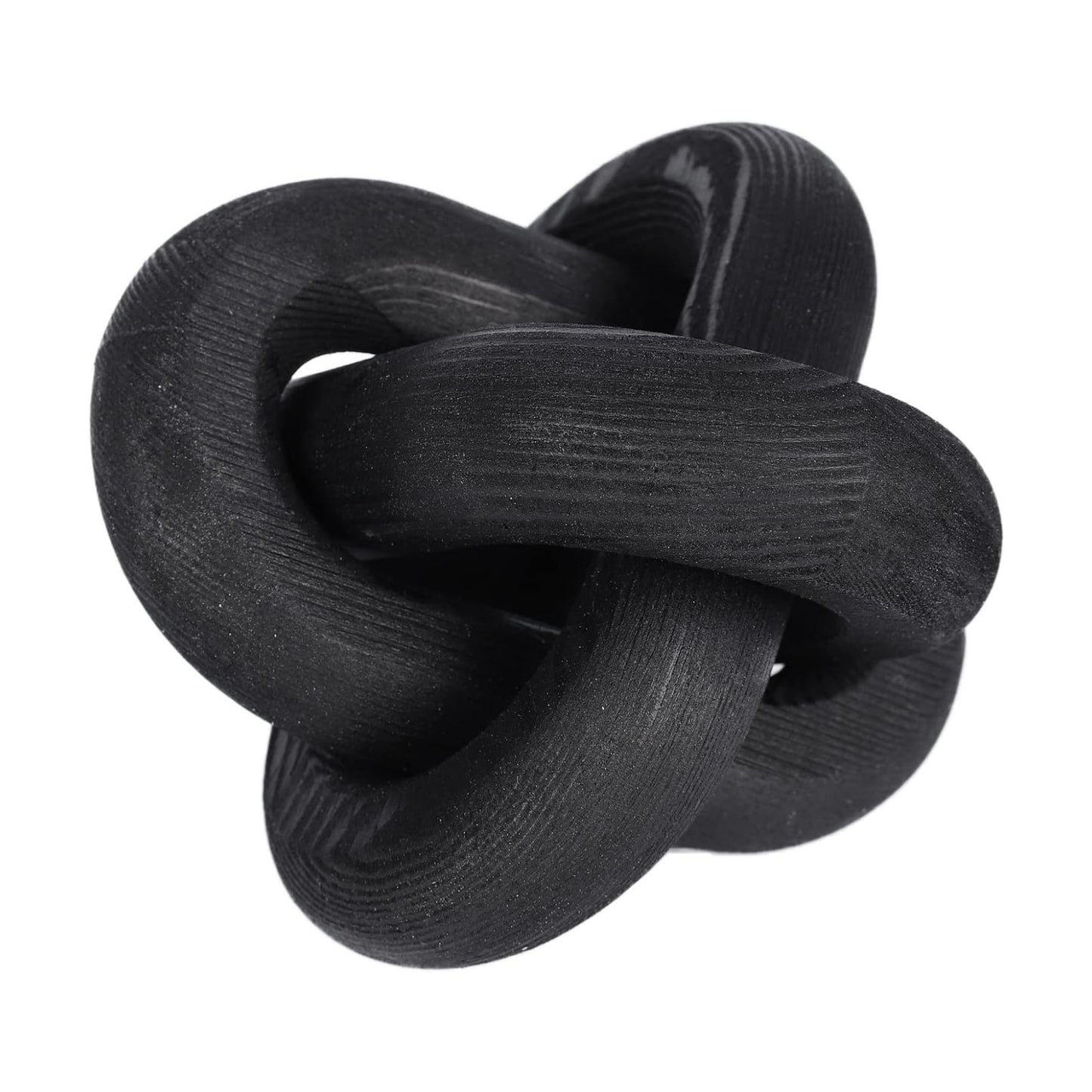 Wood Chain Link Decor 2 Link Decorative Chain Knot Hand Carved Pine Wood Chain Decor Modern / F