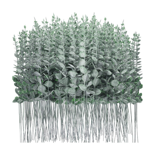 Eucalyptus Stems Faux Greenery Artificial Eucalyptus Leaves Eucalyptus / Dark Green / Set of 300