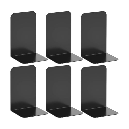 Black Metal Book Ends / Black Bookends / Set of 6