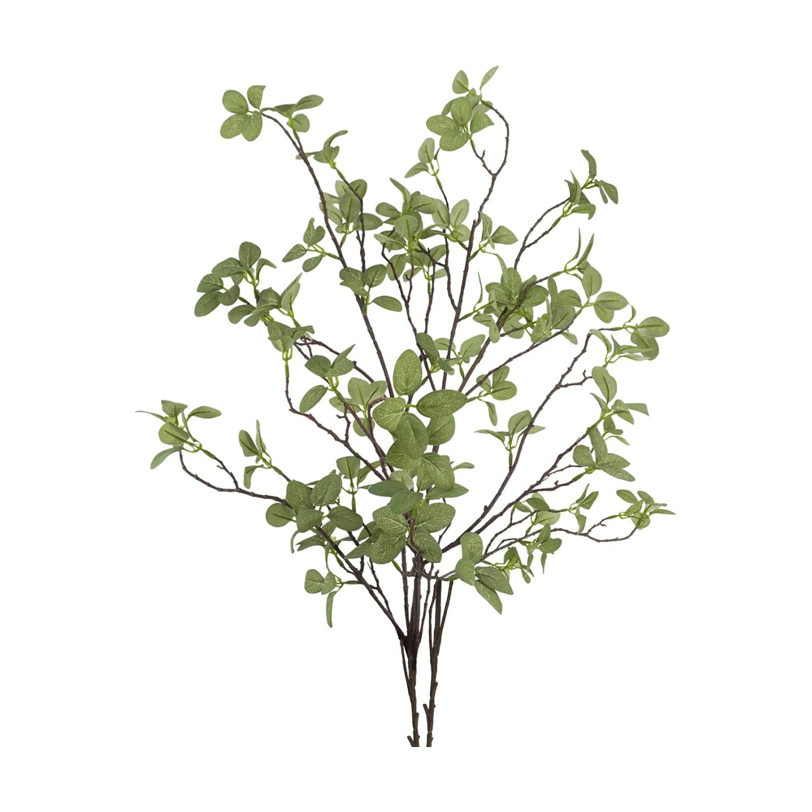 41.3’’ Tall Fake Plants Branches Faux Greenery Ficus Twig Leaf / Green / Set of 2
