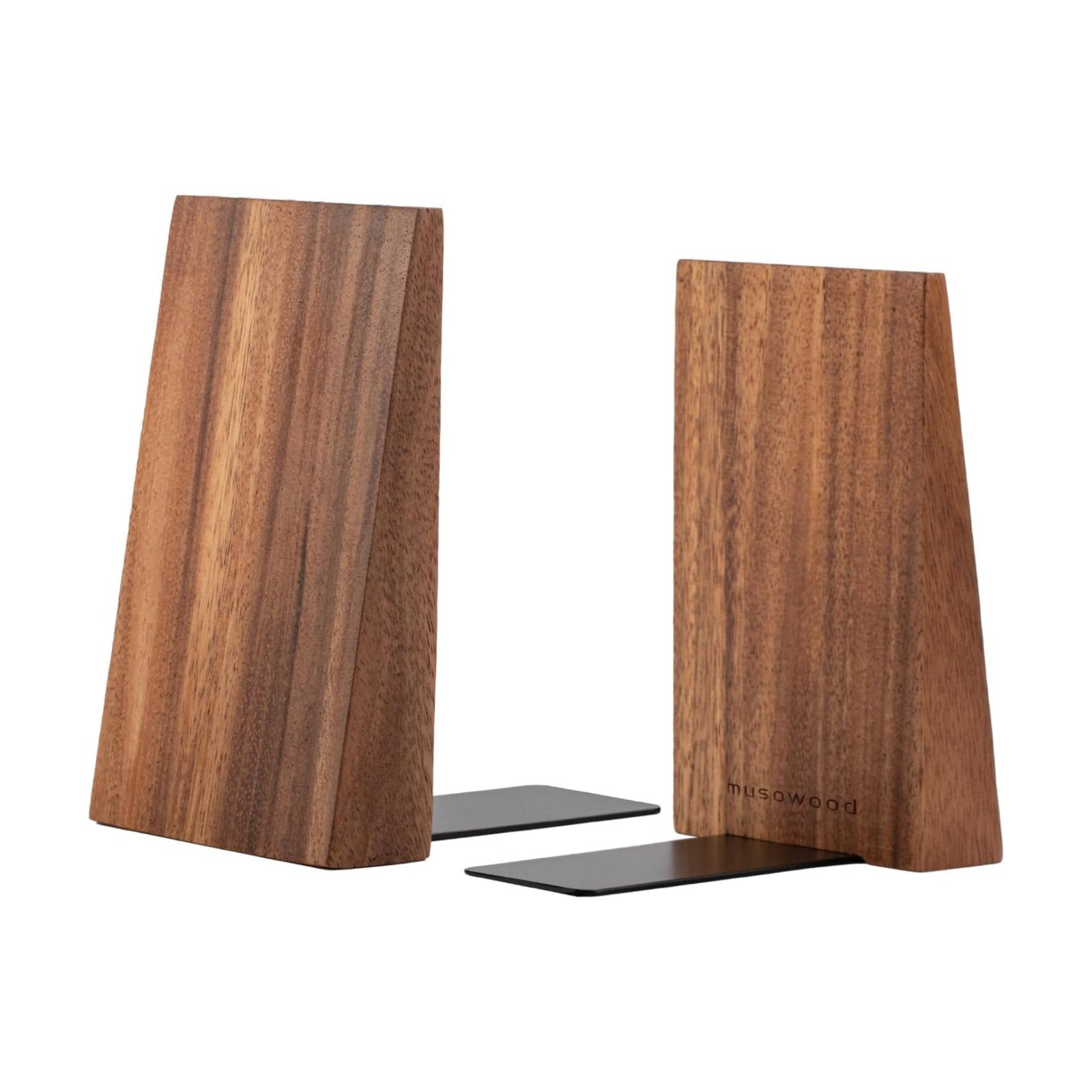 Thickened Wooden Bookends for Heavy Books / Brown