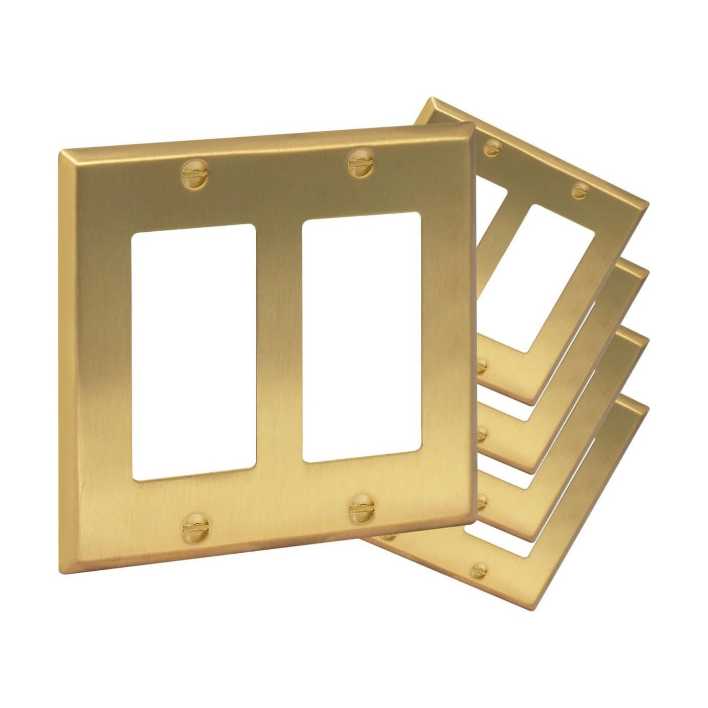 Rio Salto BRASS Signature Collection Metal Gold Outlet Cover or Light Switch Cover STANDARD SIZE Wall Plate Decorator