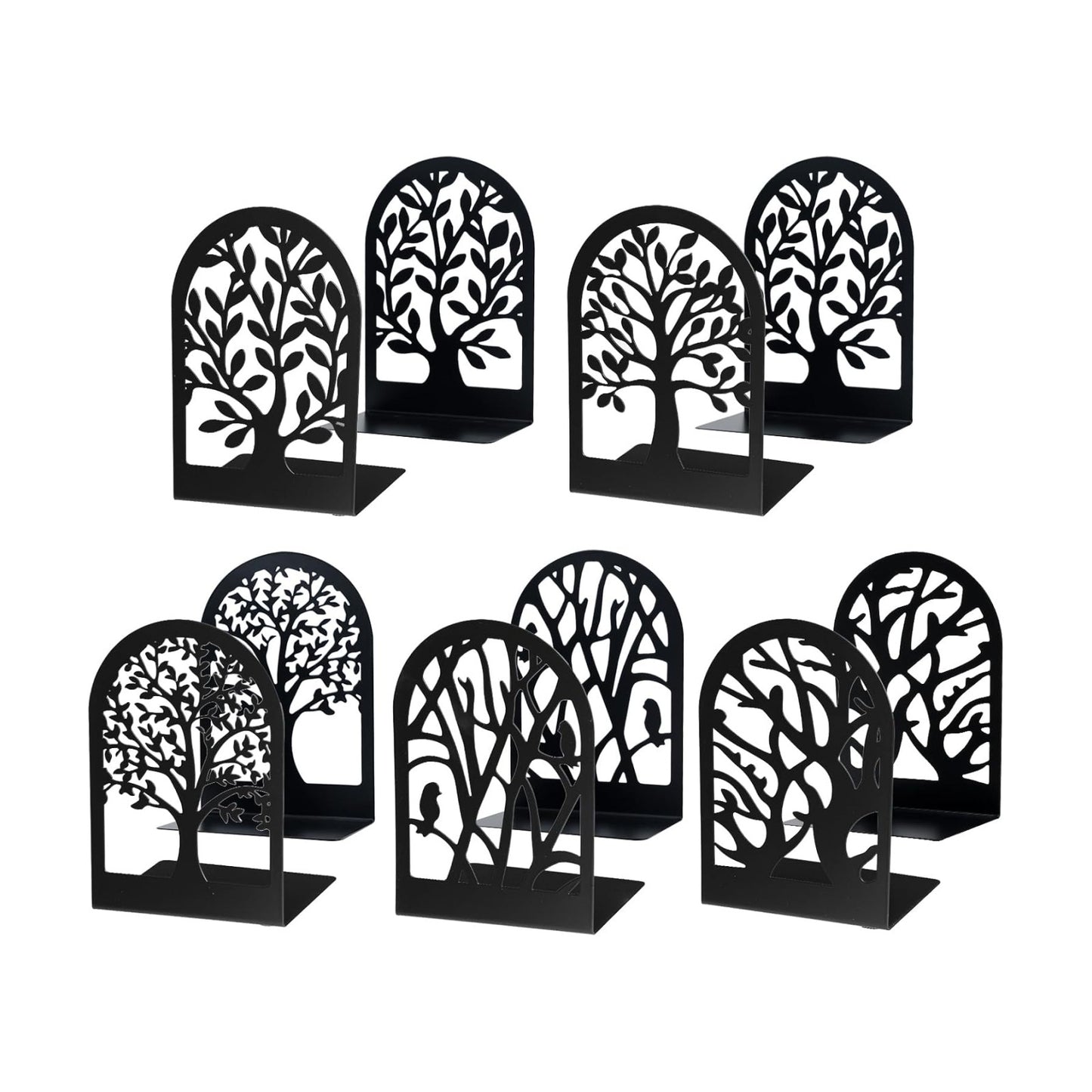 Metal Book Stoppers for Heavy / Black / Set of 10