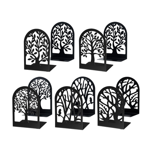 Metal Book Stoppers for Heavy / Black / Set of 10