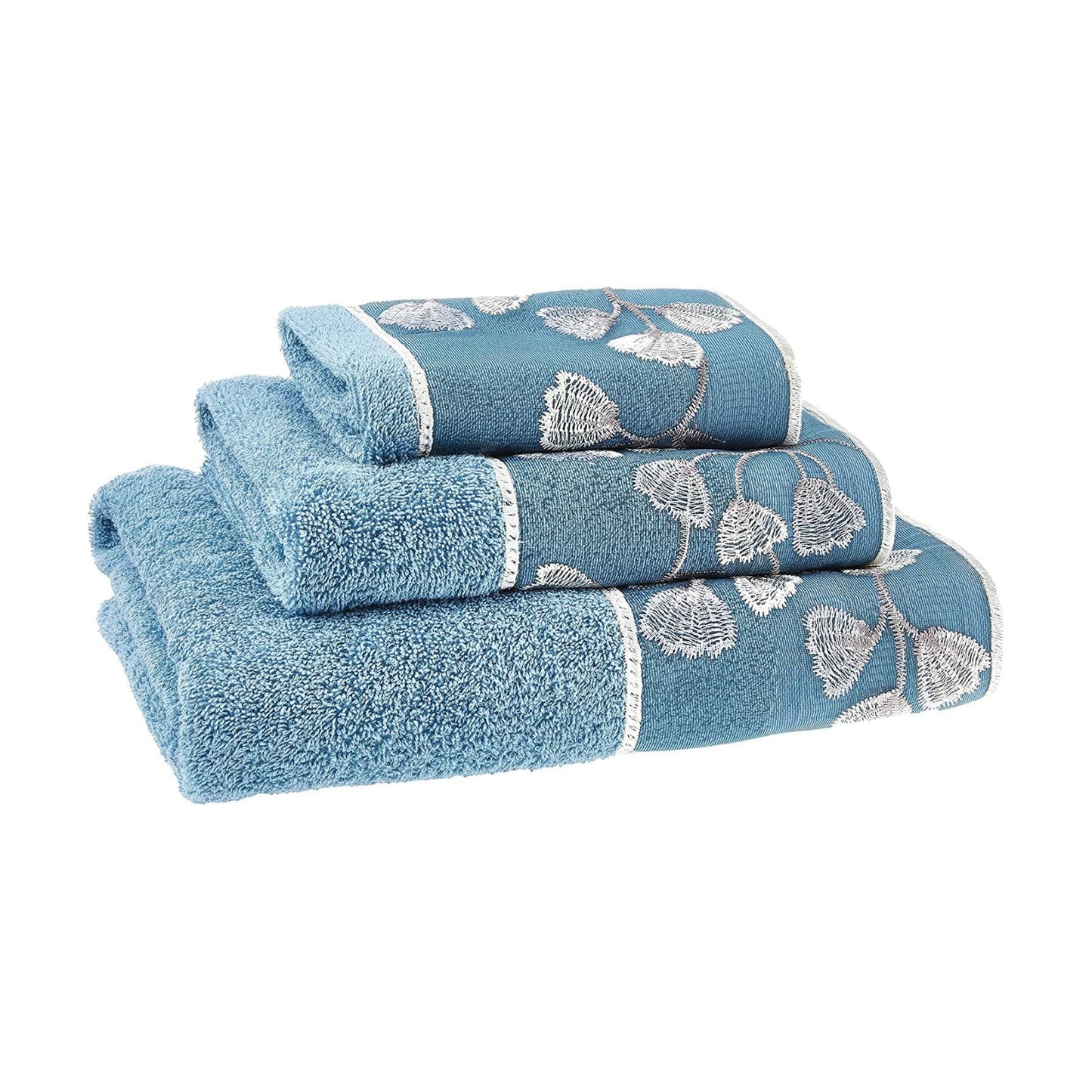 Zahari Home Capri Modern Bathroom Towel Set - 3 Piece Set, Bath Towel, Hand Towel and Wash Towel - Classic Luxury