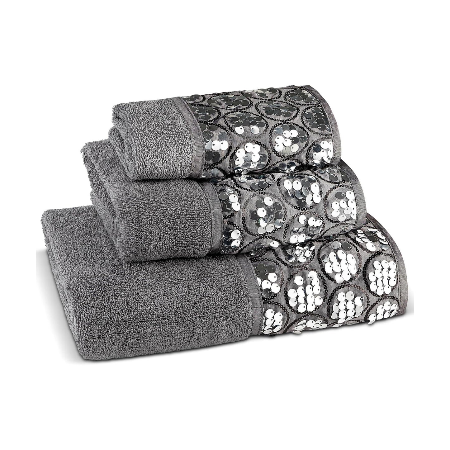 Zahari Home Sinatra Modern Bathroom Towel Set 3 Piece Towel Bath Towel, Hand Towel and Wash Towel Luxury Contemporary