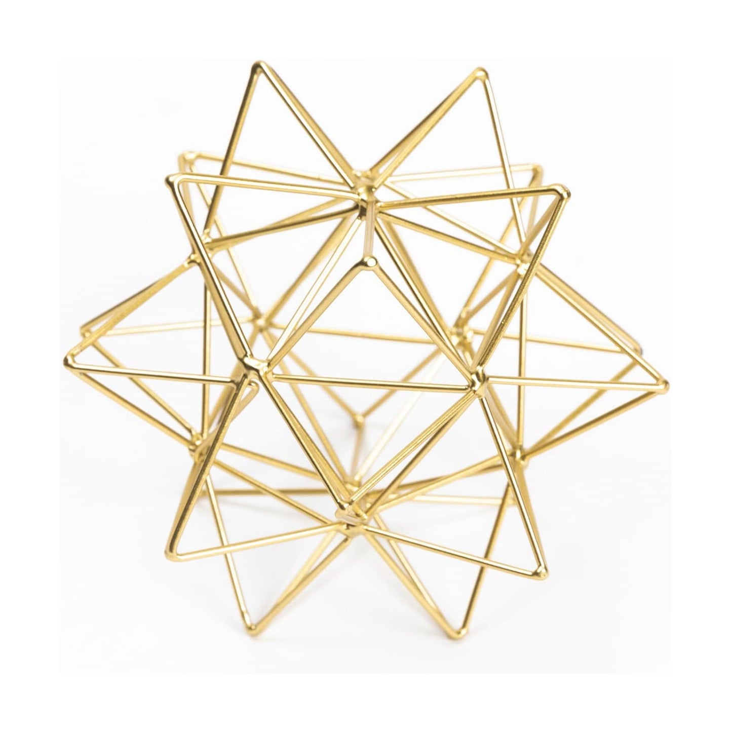 3D Metal Geometric Sculpture / Gold