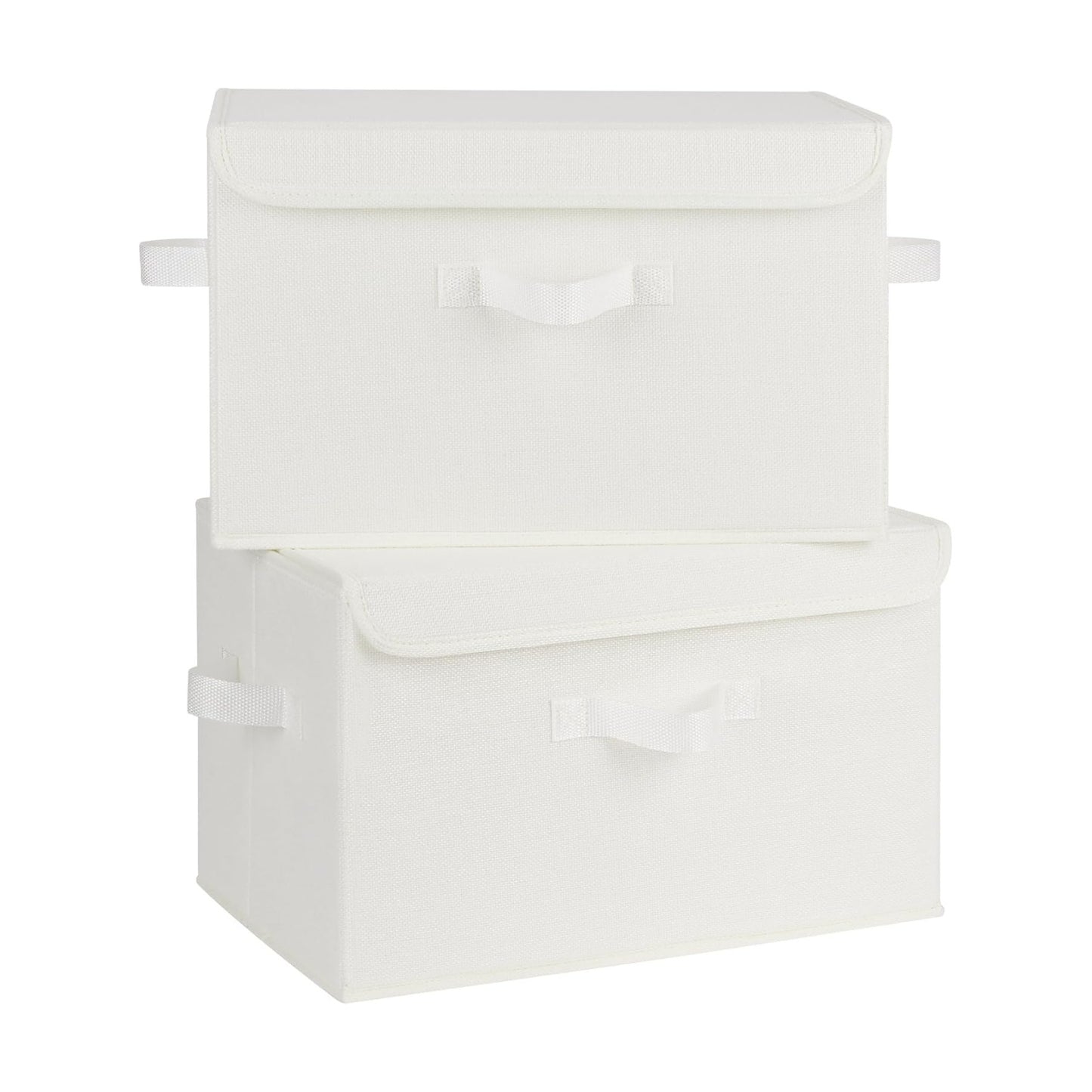 Storage Bins / Storage Baskets / Ivory White / Large / Set of 2