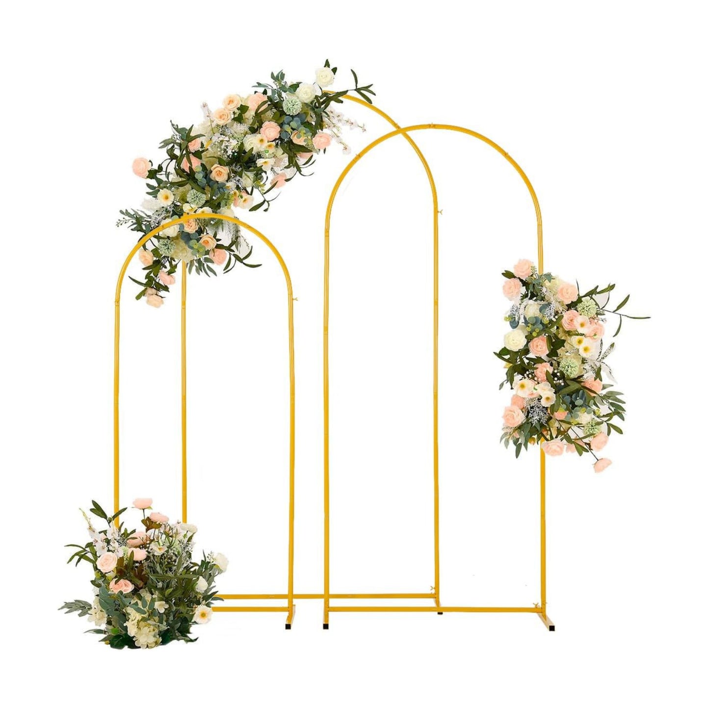 Metal Wedding Arch Backdrop Stand / 6.6ft, 5.9ft, 4.9FT Arch / Set of 3