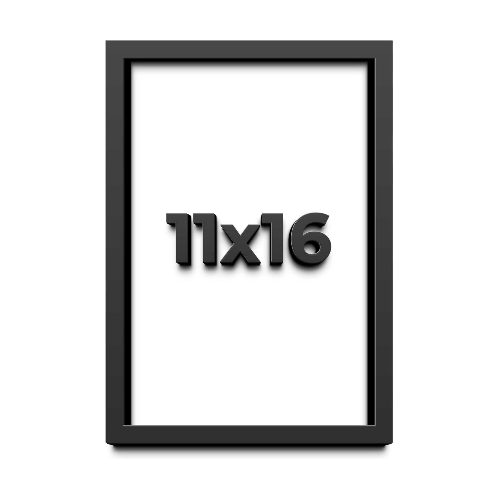 11x16 Shadow Box Frame Black | 1 Inch Deep Solid Wood Shadowbox Display | UV Resistant Acrylic Plexiglass, Acid Free