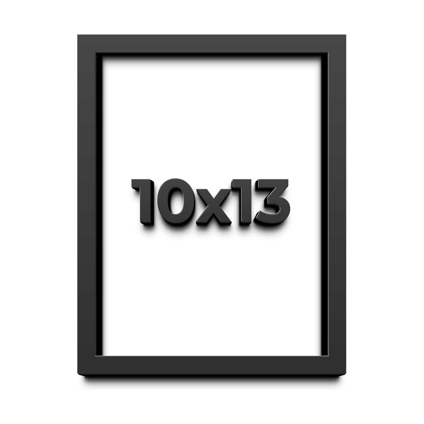10x13 Shadow Box Frame Black | 1 Inch Deep Solid Wood Shadowbox Display Frame | UV Resistant Acrylic Plexiglass, Acid