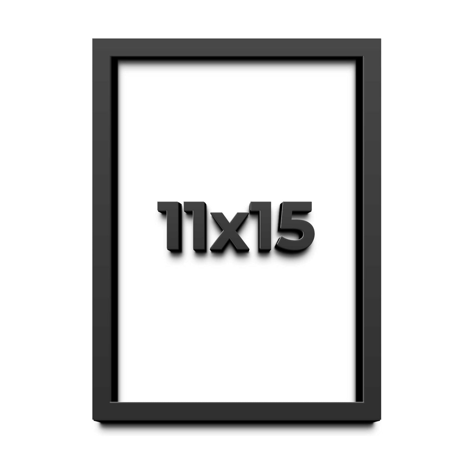 11x15 Shadow Box Frame Black | 1 Inch Deep Solid Wood Shadowbox Display Frame | UV Resistant Acrylic Plexiglass, Acid