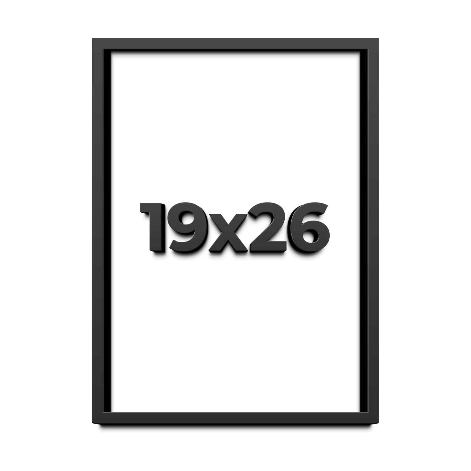 19x26 Shadow Box Frame Black | 1 Inch Deep Solid Wood Shadowbox Display | UV Resistant Acrylic Plexiglass, Acid Free