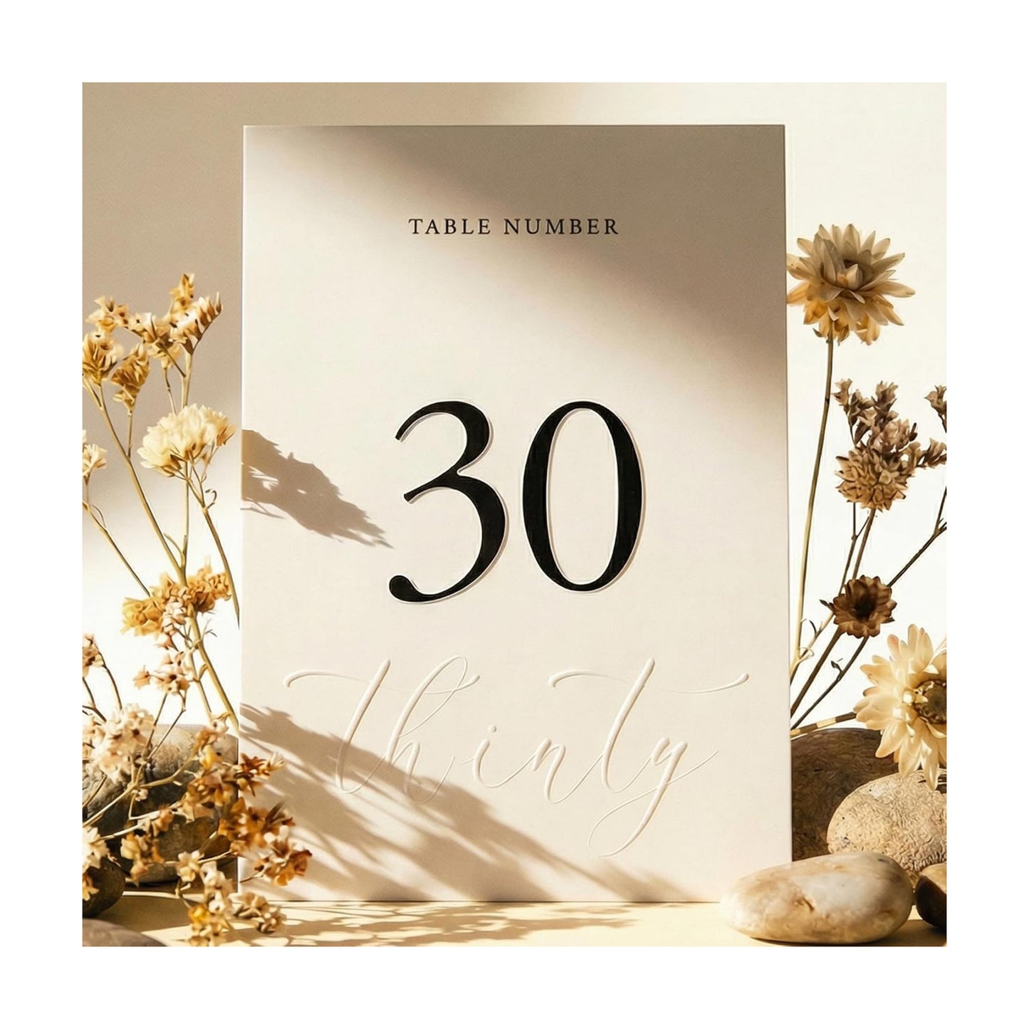 SIKO Wedding Table Numbers 1-30, Double-Sided 4x6 Inch Self-Standing Cards with Head Table Card, Black Gold Embossed