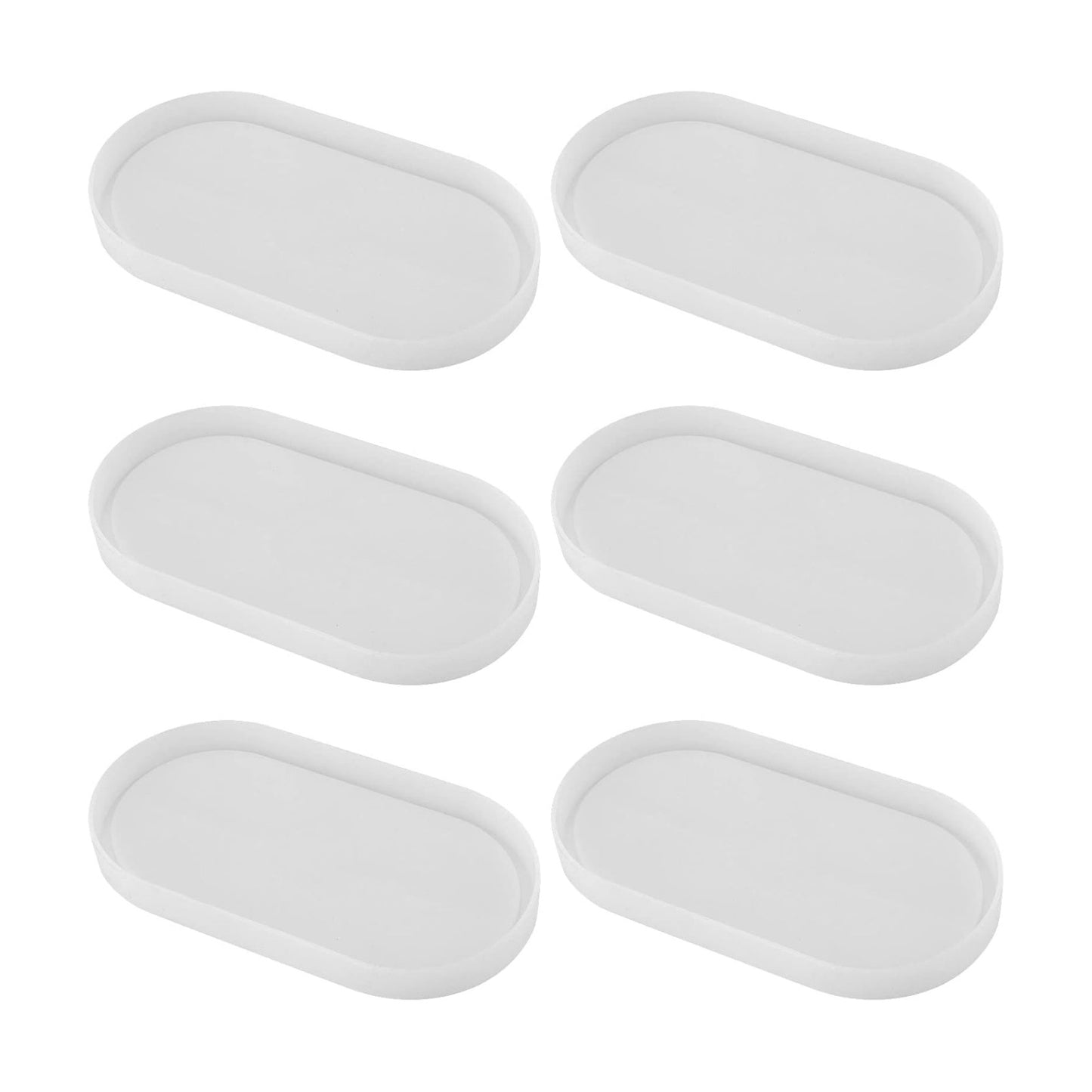 Oval Resin Tray Mold / Set of 6