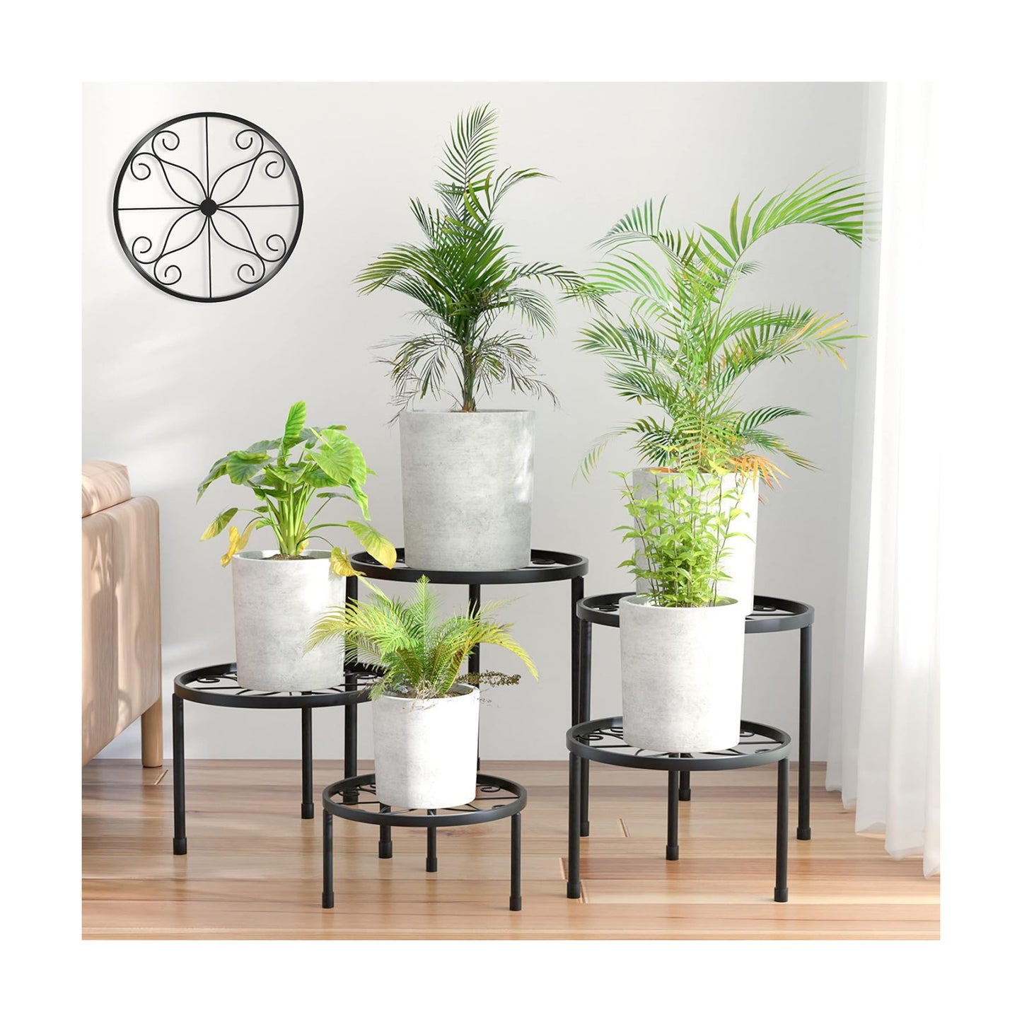 Decent Metal Plant Stands / Set of 5