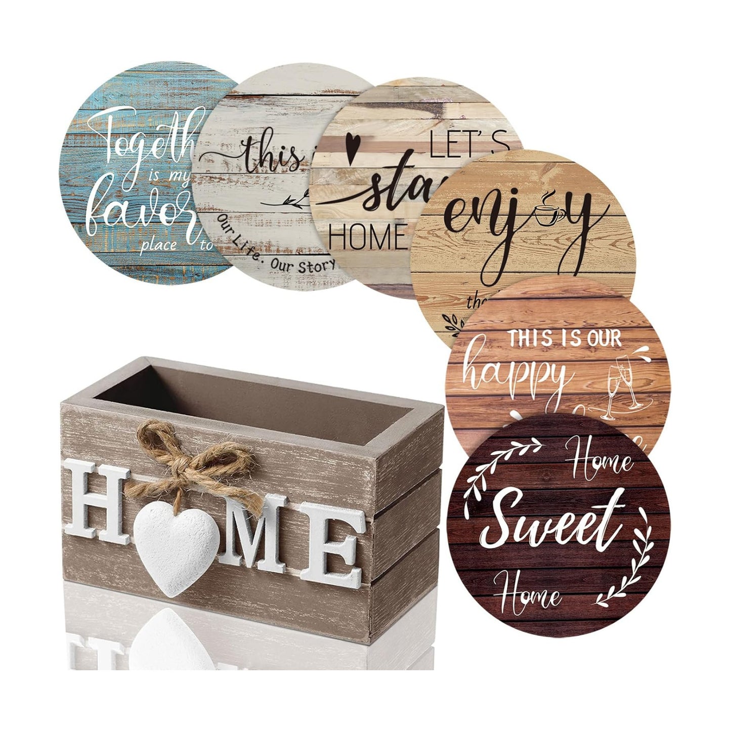 Holder 4'' Funny Decoration / Farmhouse Color / Set of 6