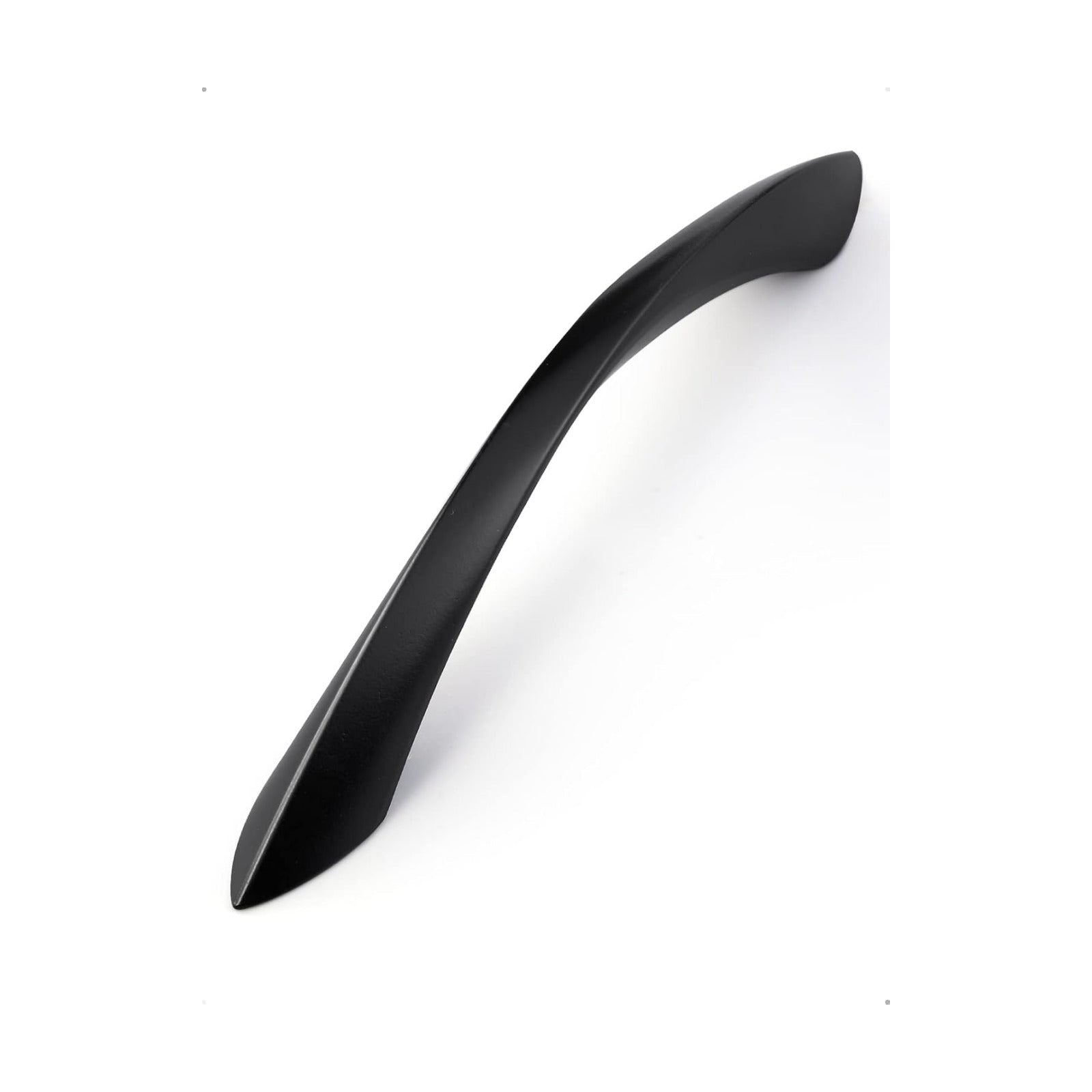 Cabinet Pulls Arch Twisted Matte Handles Drawer / Black / 5 Inch Hole Centers / 5 Inch / Set of 2