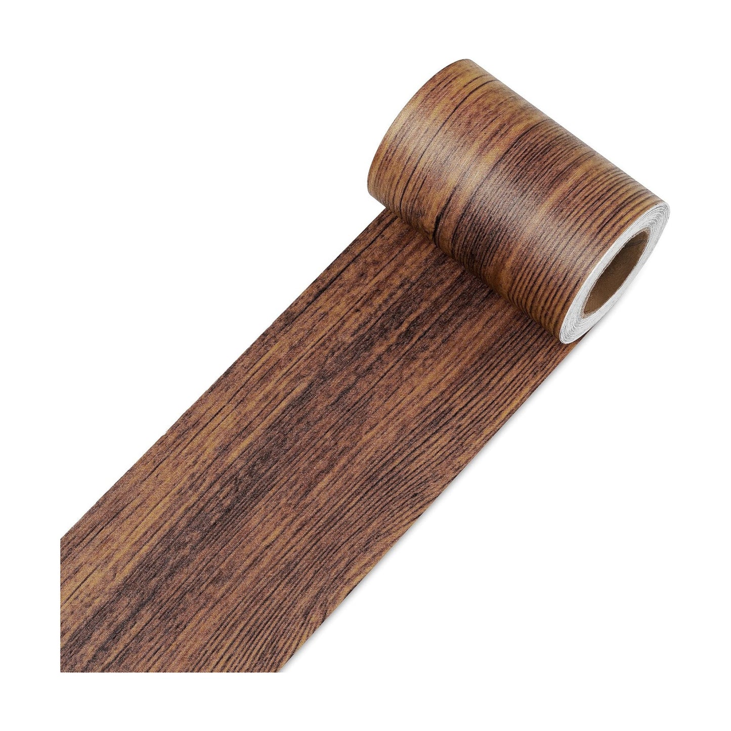 Wallpaper Border Peel and Stick " Wood Contact Paper Border Wood Grain Wall Border / 3 x 590