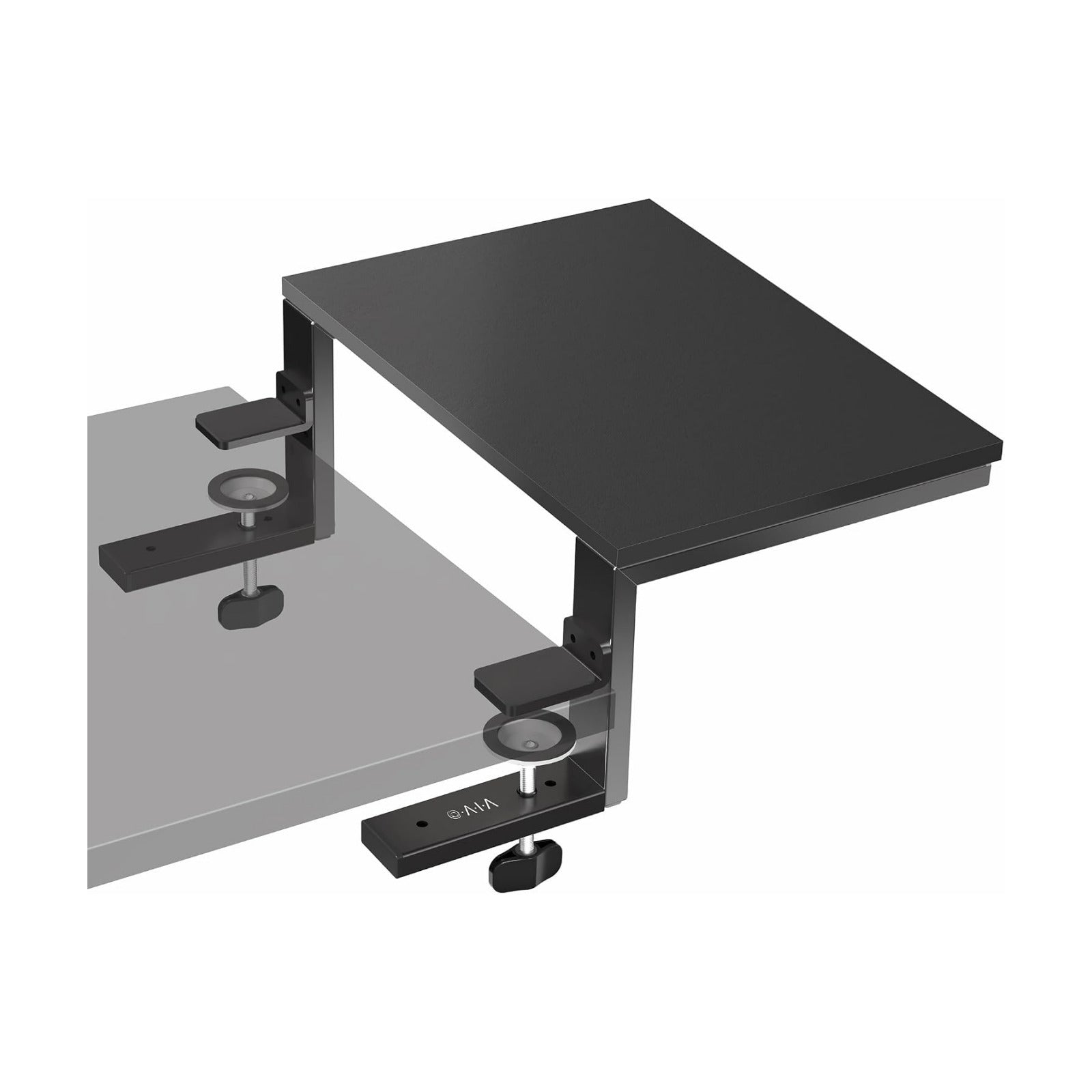 VIVO Clamp-on 15 inch Desk Extension Shelf for Gaming Devices, Ergonomic Computer Monitor and Laptop Riser, Printer