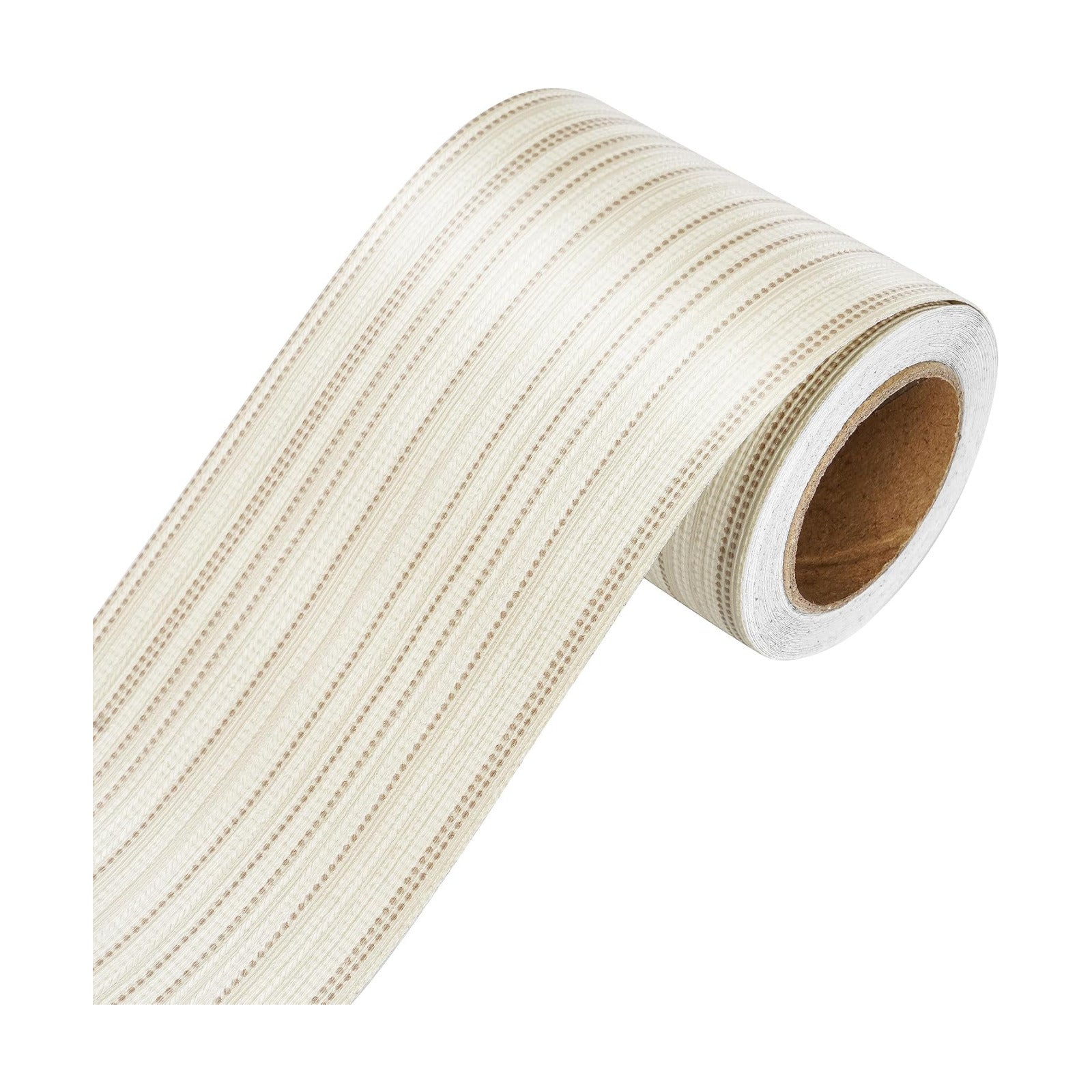Grasscloth Wallpaper Border Peel and Stick Removable Wall Border Trim Self / 3 x 590 / Beige