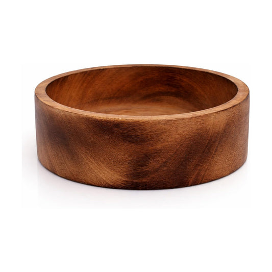 Handmade " Decorative Mango Wood Snack Serving Bowl For Dry Fruits Chips Coffee Table / 6 x 2