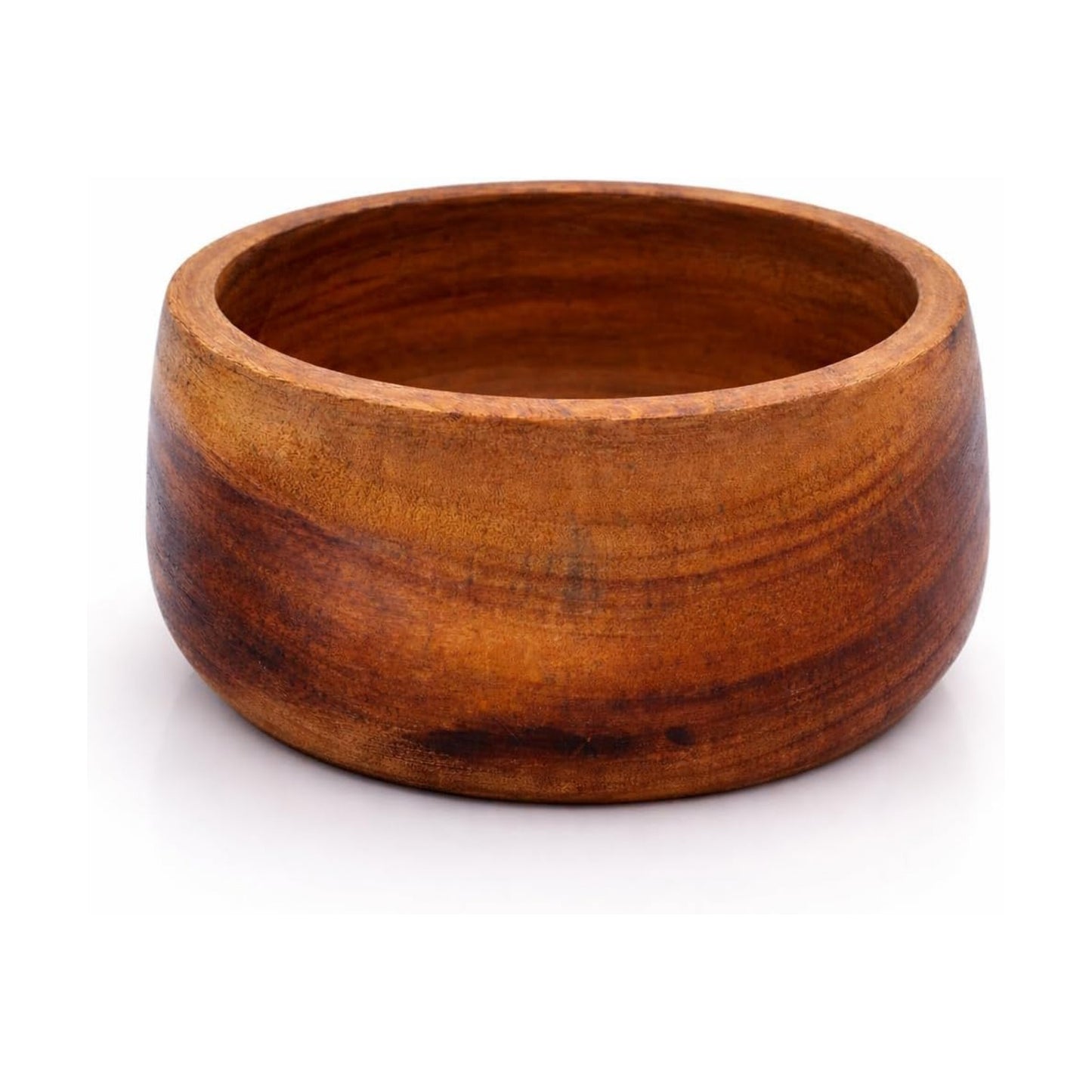 Handmade Decorative Wooden Snack Serving Bowl For Dry Fruits Chips Coffee Table / 4 Inches