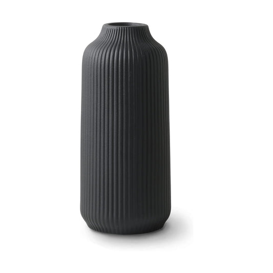 Ceramic Vase in Nordic Style / Black / Single Medium / 8 Inch