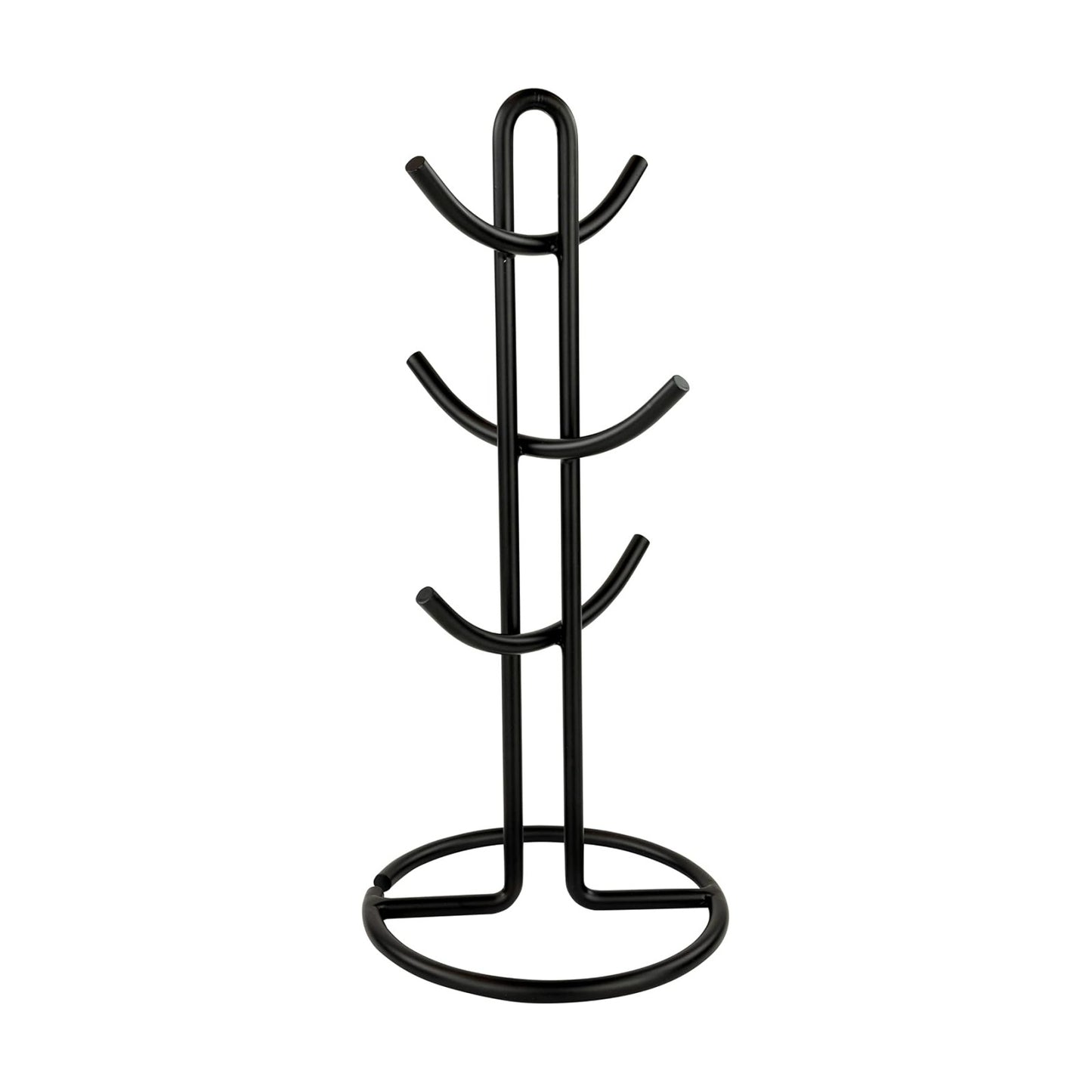 Spectrum Euro Modern Mug Stand for Coffee Cups Mugs Espresso Teacups Kitchen Organizer, Standing Cup Tree for 6 Mugs