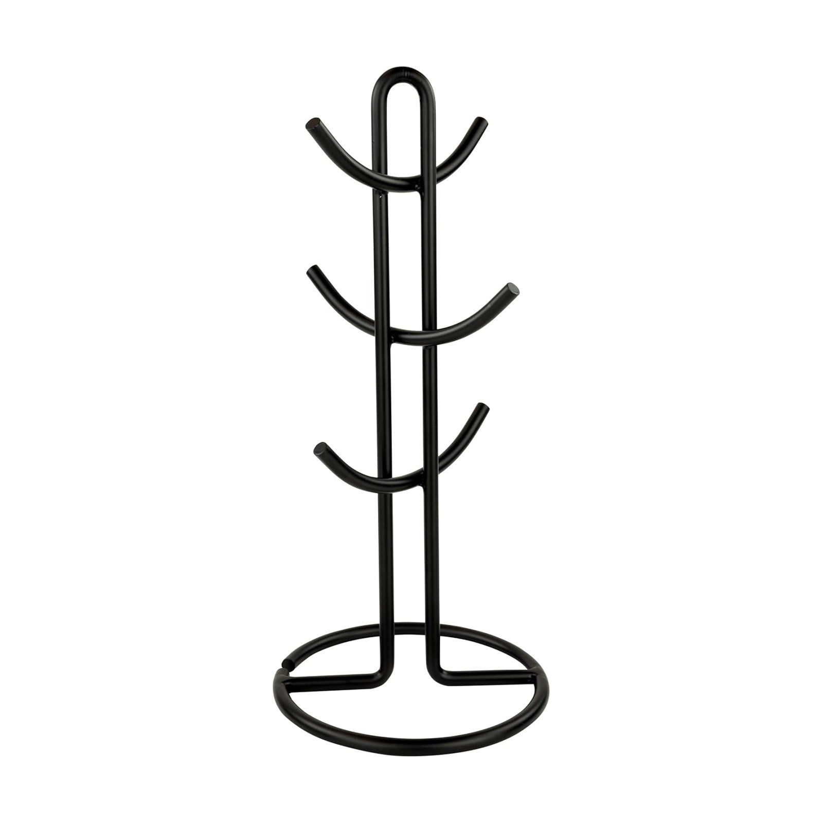 Spectrum Euro Modern Mug Stand for Coffee Cups Mugs Espresso Teacups Kitchen Organizer, Standing Cup Tree for 6 Mugs