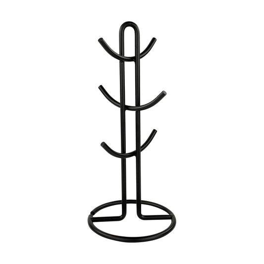 Spectrum Euro Modern Mug Stand for Coffee Cups Mugs Espresso Teacups Kitchen Organizer, Standing Cup Tree for 6 Mugs
