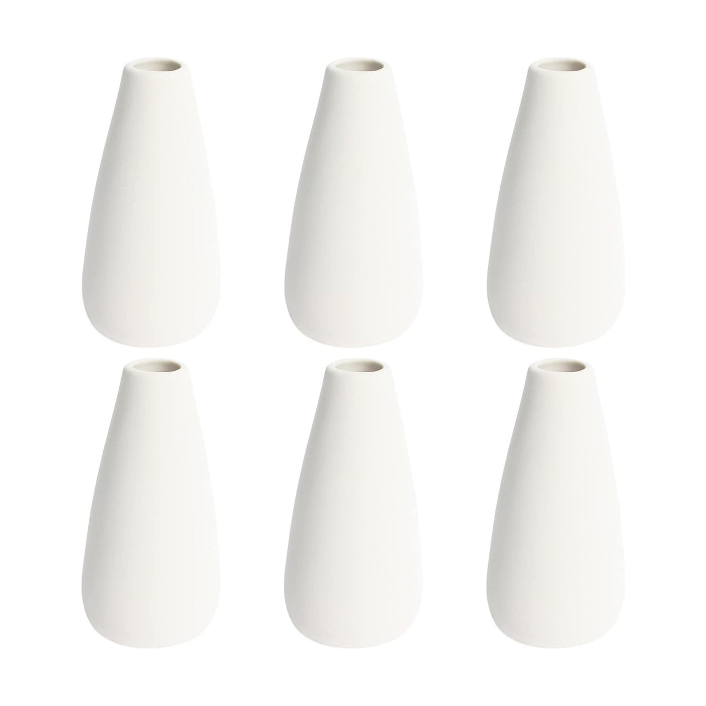 Boho Vase White Vases / Small / White-c / 5 Inch / Set of 6