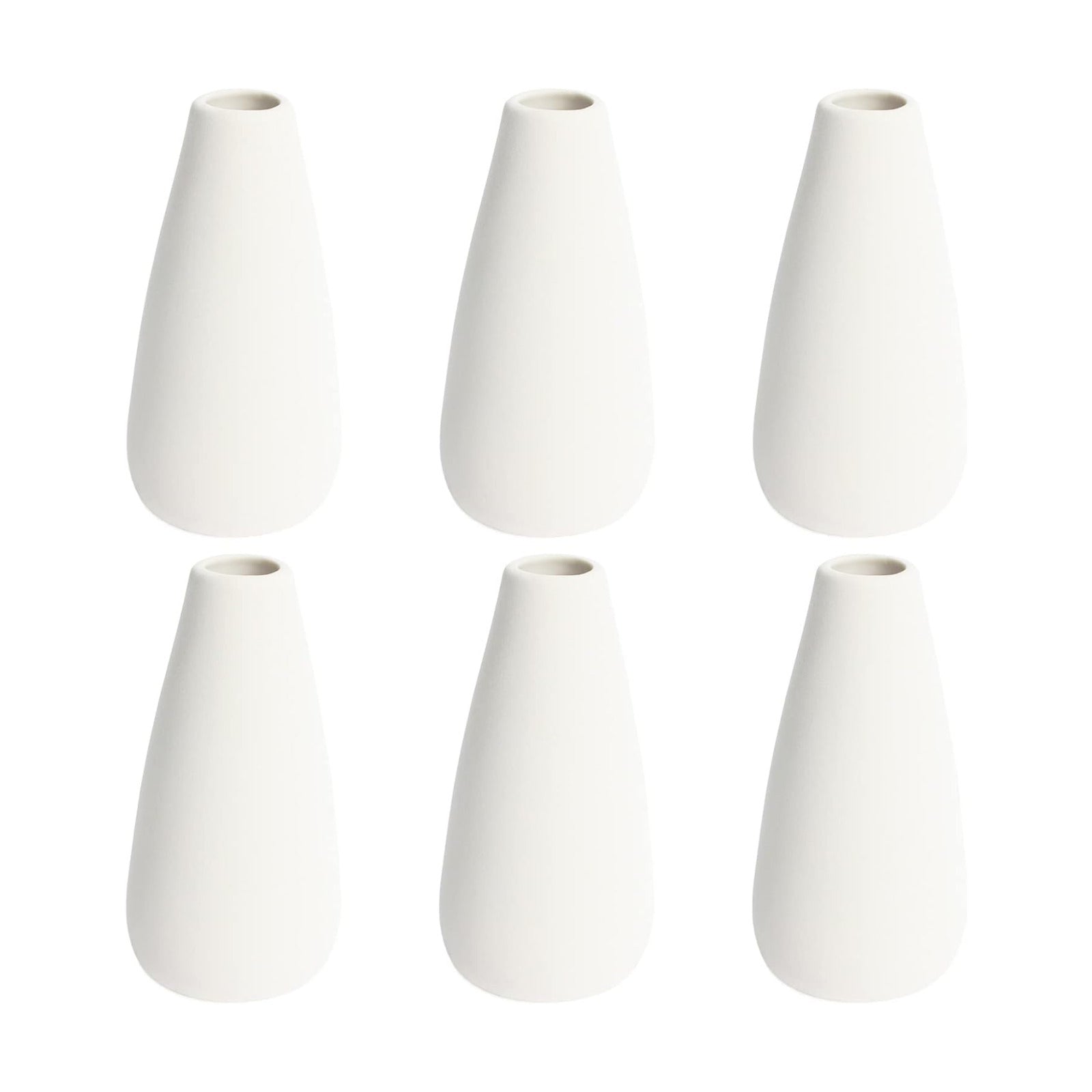 Boho Vase White Vases / Small / White-c / 5 Inch / Set of 6