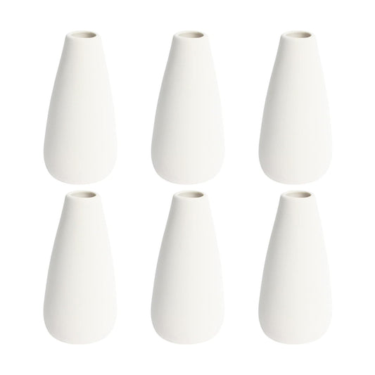Boho Vase White Vases / Small / White-c / 5 Inch / Set of 6