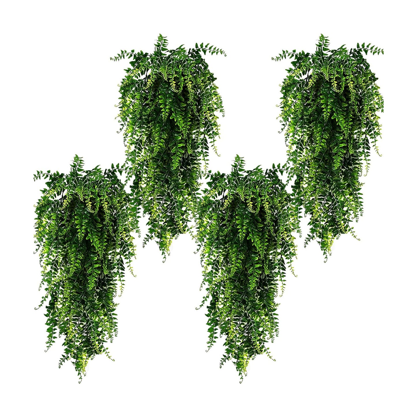 Artificial Hanging Plants Fake Hanging Plant Fake Plants Faux Fern Ivy Vines / Ferns / Set of 4