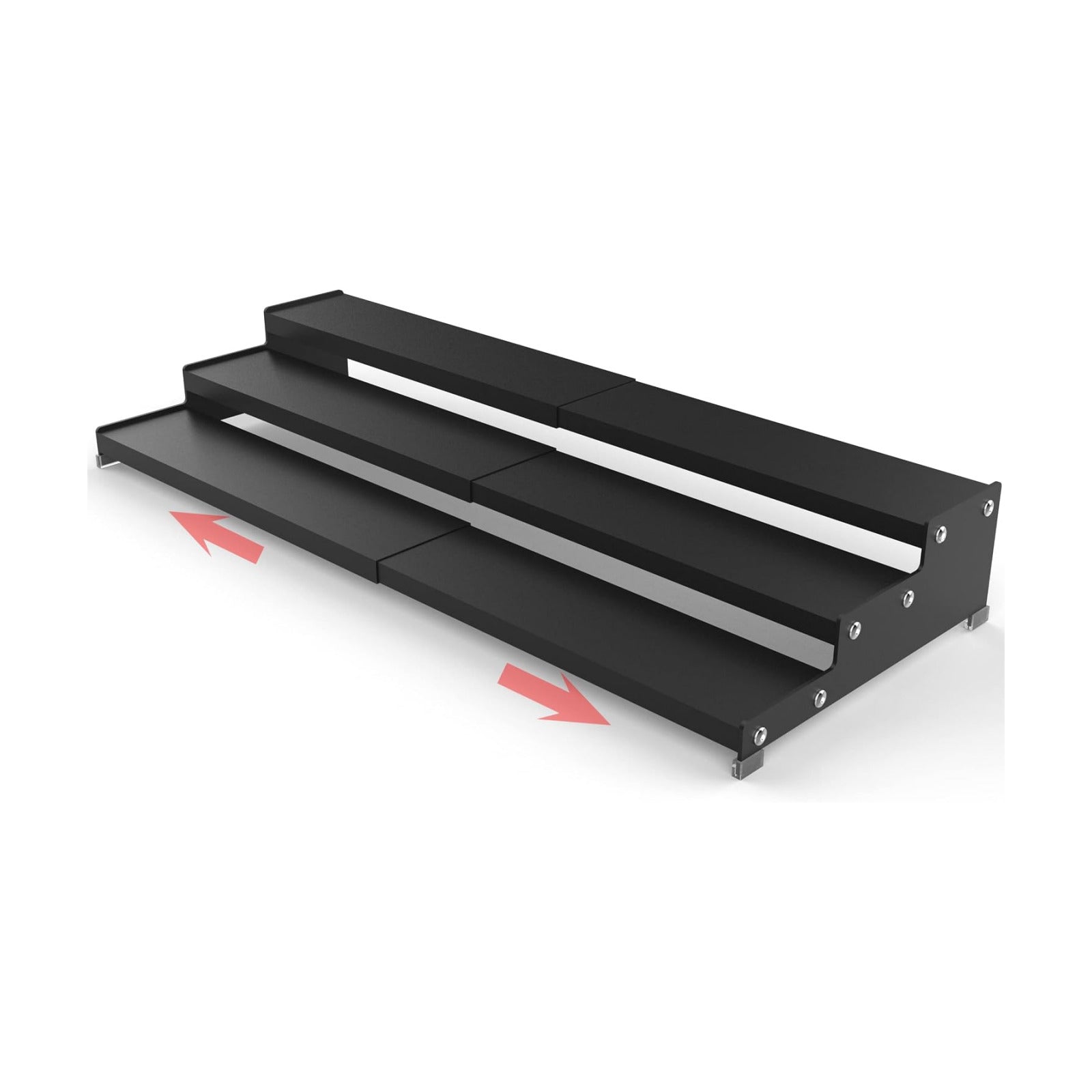 Jojocross Spice Rack Organizer 3 Tier Expandable Display Shelf(12.8"-24.01" W) Non-Skid Heavy Duty Sturdy Metal Iron