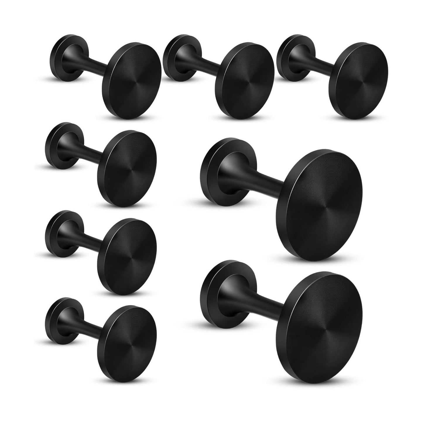 Curtain Holdbacks, 8 Pack Curtain Tieback Hooks for Drapes Round Drapery Holdbacks Pullbacks Metal Curtain Holders for