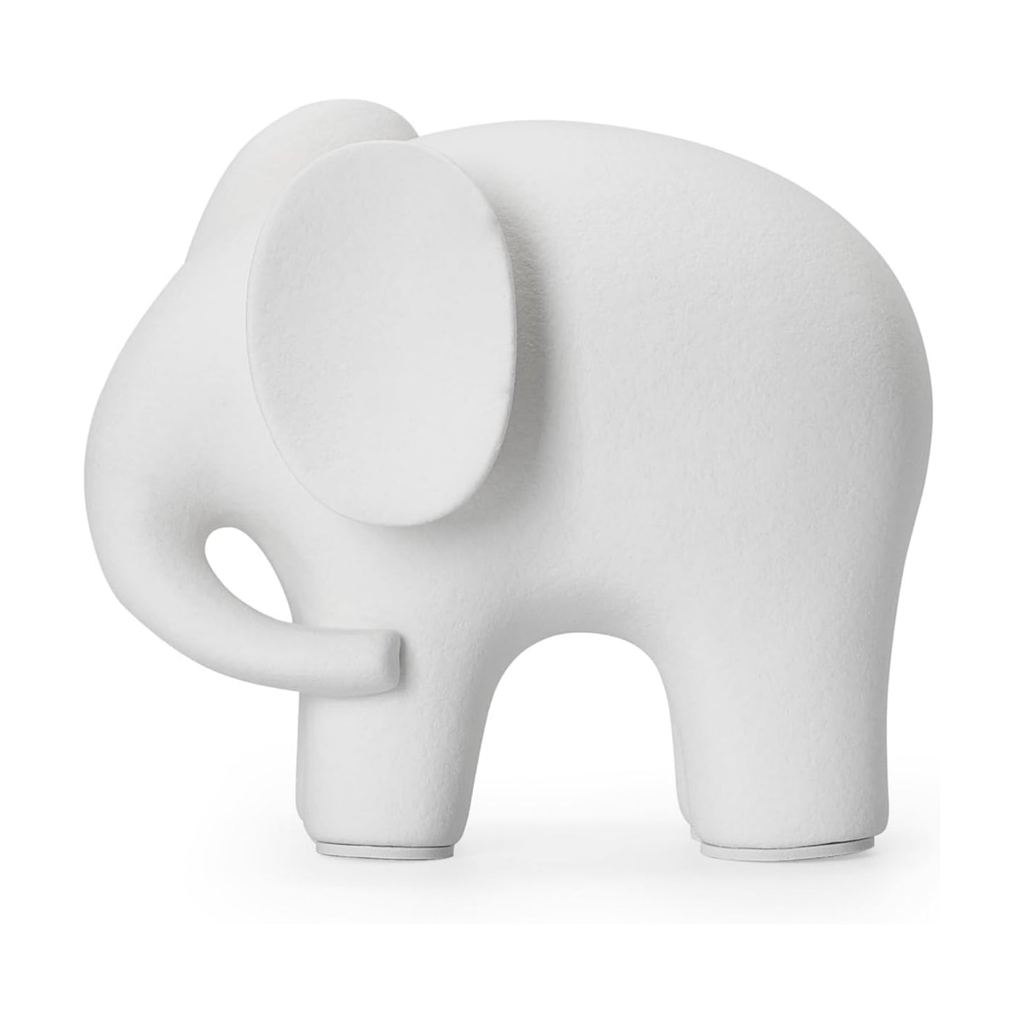 Modern Simple Ceramic White Elephant Living Room Home Office Decoration / Small White Elephant