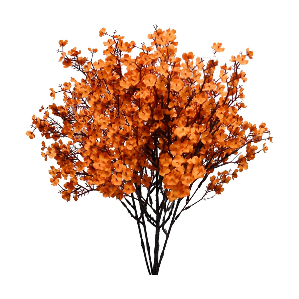 Mandy's 6 Bundles Artificial Orange Baby’s Breath Flowers
