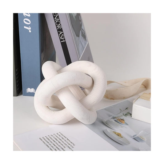 Wood Knot Decor / White