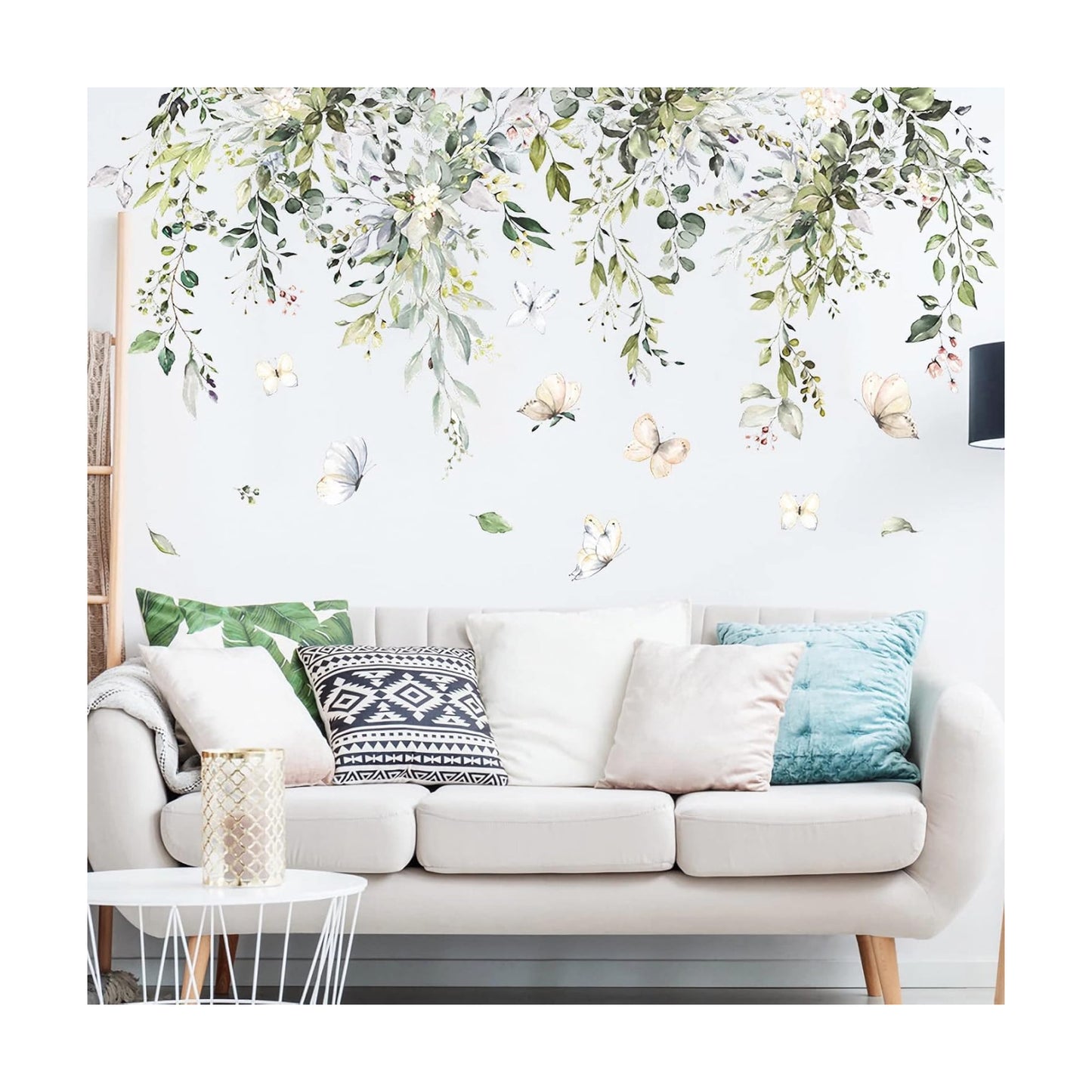 Hanging Leaves Wall Decals / 59"W x 39"H / Green