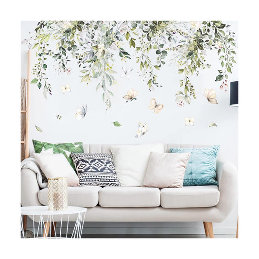 Hanging Leaves Wall Decals / 59"W x 39"H / Green