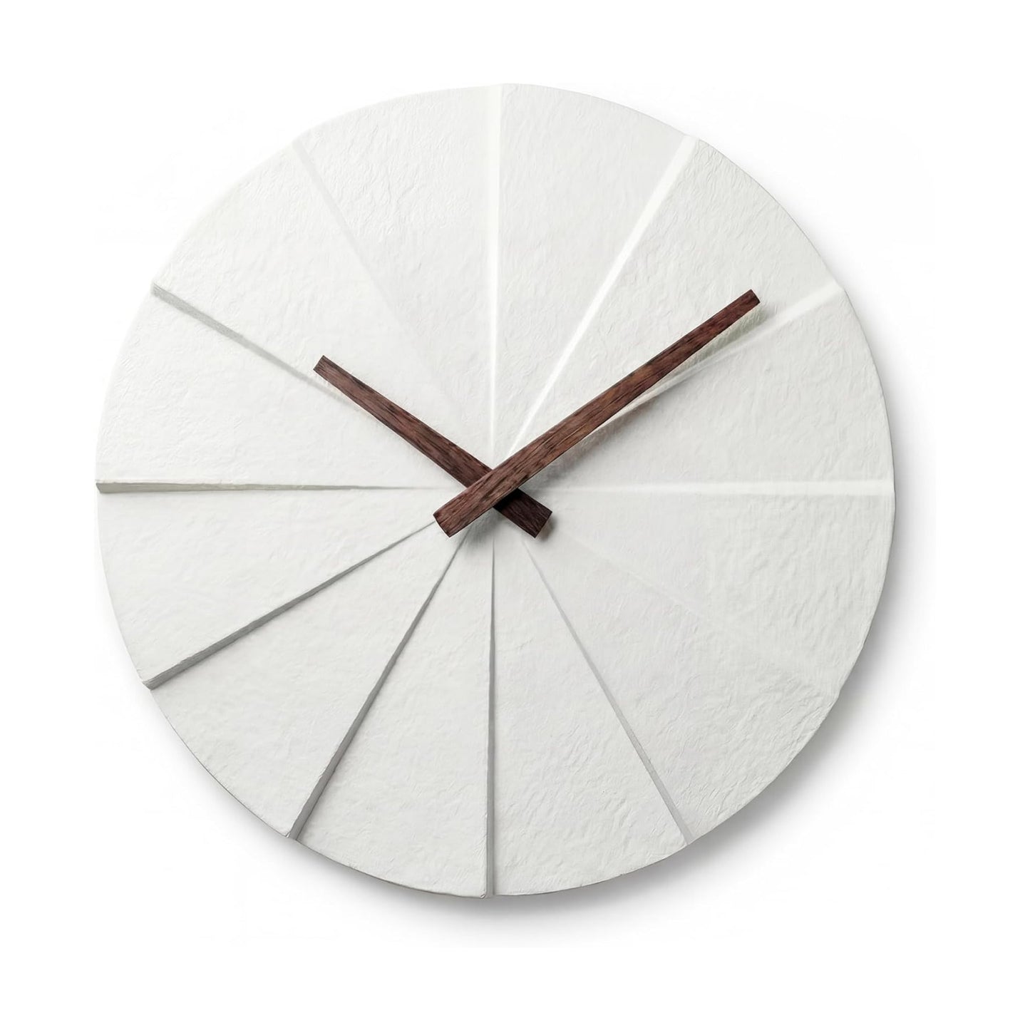 Driini Staircase Modern Wall Clock - Unique Frameless Concrete Design - Contemporary, Minimalist Decor; No Numbers